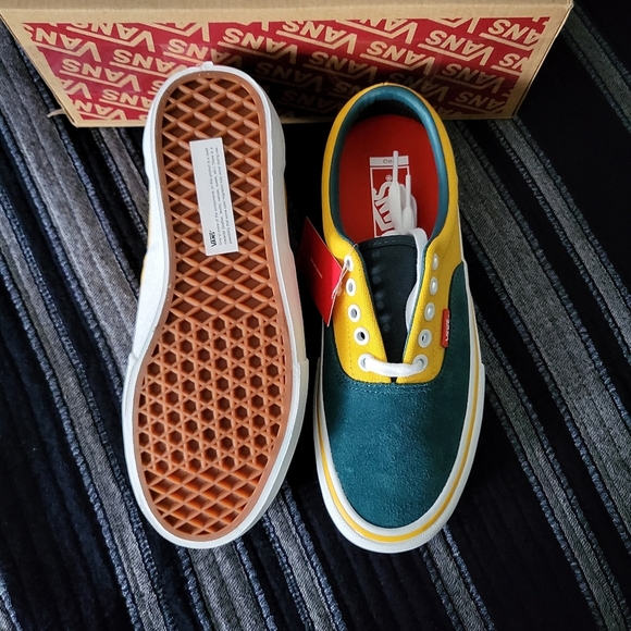 Vans Era Pro Prime Colorblock Women 9 Skate Shoe Yellow Blue VNOA347LOV1… - Picture 5 of 8